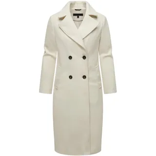 Langmantel NAVAHOO "Kurzmantel Sternlein 14", Damen, Gr. L, weiß (sanftes weiß), Obermaterial: 90% Polyester PES. 10% Viskose CV.  Obermaterial: Futter: 100% Polyester PES., Mäntel Langmantel