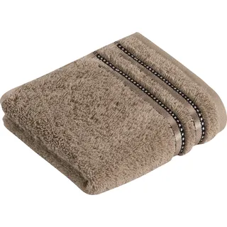 Vossen Gästehandtücher »Cult de Luxe« im Set, mit Glanzbordüre, braun