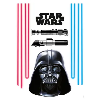 Komar Wandtattoo »Star Wars Darth Vader and Lightsaber - Größe 50 x 70 cm« selbstklebend, Wandsticker, Kinderzimmer, bunt