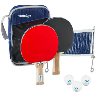 Relaxdays Tischtennis-Set mit Netz