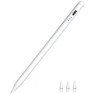 Pencil 1. Generation für iPad 2025-2018, HATOKU Stift für Tablets mit Neigungsempfindlichkeit & Handflächenerkennung Magnetischer Stift für iPad 6-11, Air 3-5/M2/M3, Pro 11/12.9"/13" M4, Mini 5~7