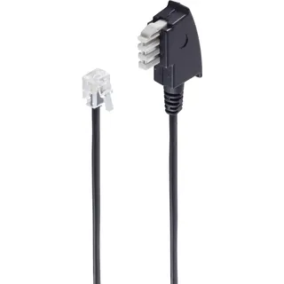 ShiverPeaks BS70125-6/2 Telefonkabel 15 m Schwarz