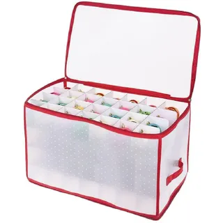 Lex Aufbewahrungsbox Sortierbox Christbaumkugeln transparent