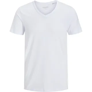 JACK & JONES Basic V-Neck Tee weiß S