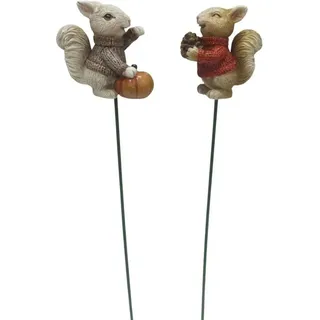 Boltze Deko-Topfstecker Mausi Höhe 25 cm 2-fach Sortiert