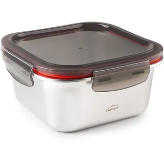 Lacor 64613 – Ecoinox quadratischer Lebensmittelbehälter, Edelstahl... | Silber