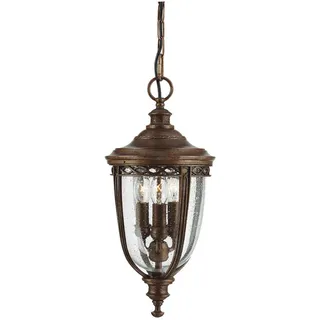 Elstead Lighting AUßENHÄNGELEUCHTE , Bronzefarben , Metall, Glas , 58 cm , RoHS, Grüner Punkt , Lampen & Leuchten, Leuchtenserien