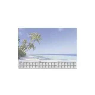 Sigel HO470 Schreibunterlage Beach 3-Jahreskalender Mehrfarbig (B x H) 595 mm x 410 mm