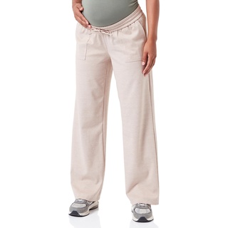 MAMA.LICIOUS Damen MLMALIN JRS. Straight Pant Umstandshose, Oatmeal/Detail:Melange, Small