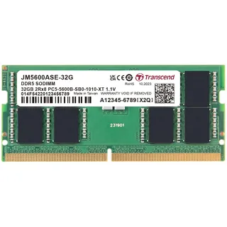 Transcend 32GB DDR5-5600 CL46 (JM5600ASE-32G)