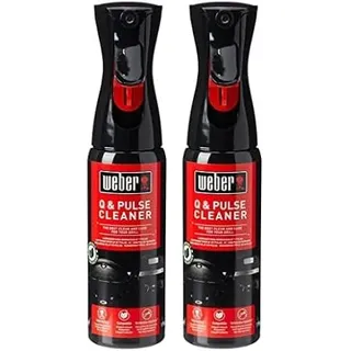 Weber Q & Pulse Reiniger 300ml, feines Nebelspray zur Reinigung der Außenoberfächen von Weber Q sowie Pulse Modellen, biologisch abbaubar, Keine gefährlichen Inhaltsstoffe (17874) (Packung mit 2)