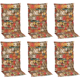 Beo Sitzauflage Hochlehner Tours 6er-Set mit Hausdesign