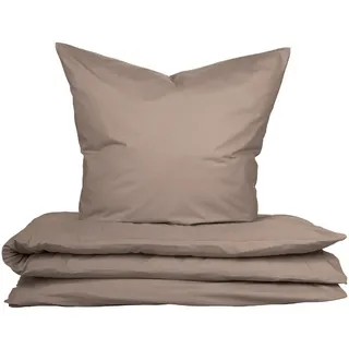 SCHIESSER Soho Uni Taupe 135 x 200 cm + 80 x 80 cm