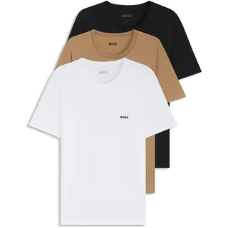Boss T-Shirt »Rundhals ONE« Packung, 3er-Pack, 3 Stk. mit dezentem Logo-Print Gr. XL (54), Medium_Beige265, , 95642912-XL