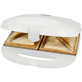 Clatronic ST 3813 Sandwich-Toaster Automatische Temperaturanpassung, Antihaftbeschichtung Weiß