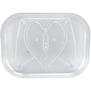Drehbarer Kühlschrank Organizer, 35 x 26 cm Drehteller Organizer, 360° Drehbarer Arbeitsplatte, Transparentes Rechteckiges Lazy Susan Gewürzregal Drehplatte für Kühlschrank,Küche,Kommode,Schrank