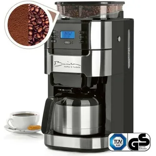 Barista Kaffeemaschine mit Mahlwerk schwarz