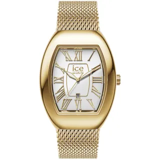 ICE-Watch Ice boliday Dome Metal mesh White GD - Gold Damenuhr mit Edelstahluhr Armband - (Small)
