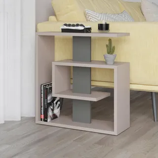 Livetastic Beistelltisch Saly ca. 55x20x57 cm Mokka/Anthr.
