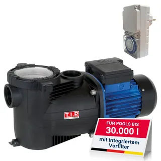 T.I.P. Poolpumpe mit Timer - Selbstansaugende Filterpumpe 10.000 l/h