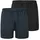 Boxershorts unifarben schwarz/blau M