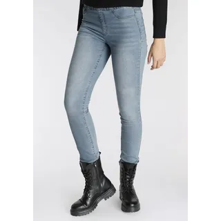 Arizona Jeansjeggings »mit leichtem Thermo Effekt« extra-eng geschnitten, hohe Leibhöhe, mit Coinpocket, blau