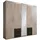 Drehtürenschrank Freiburg 225 x 210 x 58 cm Grau
