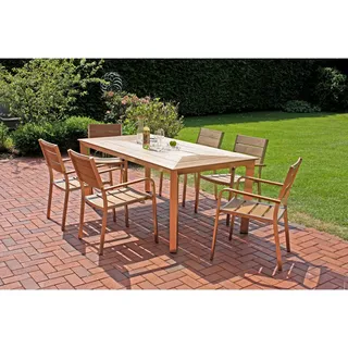 Garden Pleasure Florence Set 7-tlg. Braun