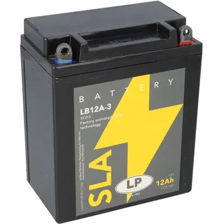 Landport Batterie AGM SLA 12V 12Ah für Motorrad Startbatterie MS LB12A-3