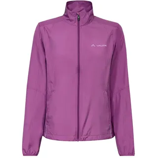 Vaude Women's Dundee Classic Zip-Off Windjacke für Damen - Fahrradjacke mit abnehmbaren Ärmeln, Wasserabweisend & Atmungsaktiv, magenta, 42