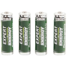 ITENSE - Wiederaufladbarer Akku, AA – wiederaufladbarer Akku LR6 – 4 Batterien – 1,2 V – 1600 mAh – langlebig – spart Geld – recycelbar – ideal für den täglichen Gebrauch