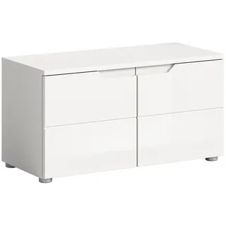 INOSIGN »CAPRI, Breite 80 cm, 2 Türen mit eingefasster Griffmulde, 2 Fächer«, Garderobenbank, Flurbank, Dielenbank, Bank mit Stauraum, Bank