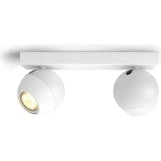 Philips Hue White Ambiance Buckram Doppelspot weiß