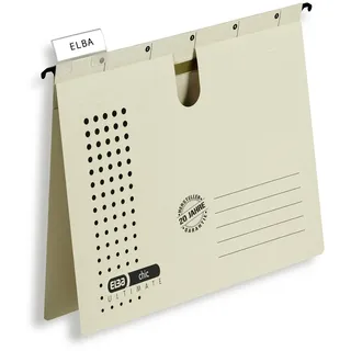 ELBA Hängehefter chic für A4, aus Karton, chamois, 25er Pack