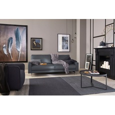 Bild sofa 2-Sitzer »hs.450«, Armlehne niedrig, Fuß chromfarben glänzend, Breite 164 cm, schwarz