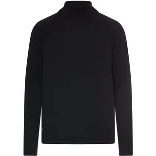 camel active Herren Rollkragen-Pullover aus Reiner Baumwolle Schwarz, menswear-3XL