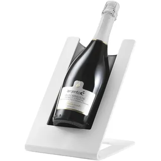 argentoè Gelette Weinkühler - Flaschenkühler und Thermischer Flaschenhalter für den Tisch - Sektkühler & Champagnerkühler Ohne Eis - Design Made in Italy (Weiß)