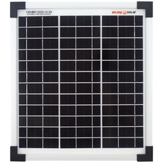 Bild von Mono 10W 12V Monokristallines Solarpanel Solarmodul Photovoltaikmodul ideal für Wohnmobil, Gartenhäuse, Boot