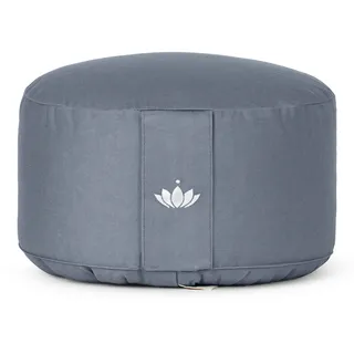 Lotuscrafts Yogakissen Meditationskissen Extra Hoch - Sitzhöhe 20cm - Waschbarer Bezug aus Baumwolle - Yoga Sitzkissen mit Dinkelfüllung - GOTS Zertifiziert