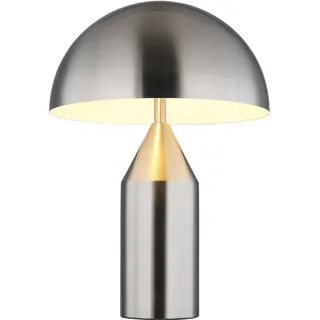 Globo Lighting Tischleuchte Metall Nickel matt, 2x E27 - Silber