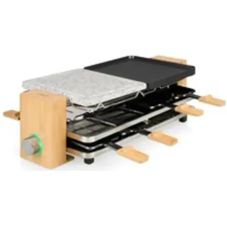 Princess 162635 Racletteofen 1300 W 8 Personen Schwarz/Grau/Braun
