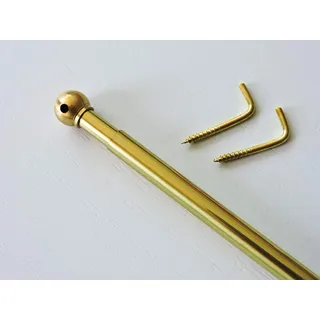 Stange Ø7 ausziehbar 30-50 cm Messing poliert