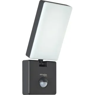 Oktaplex lighting Außenleuchte Kunststoff 6,0 cm mit Bewegungsmelder 10W 800lm IP65 grau