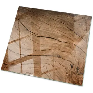 Tulup Tischplatte 50 x 0,4 x 50 cm Braun