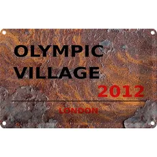 Blechschild 20x30 cm - Olympic Village 2012