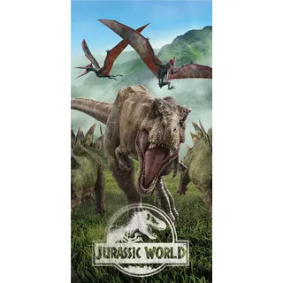 Jerry Fabrics Jurassic World Duschtuch Badetuch Handtuch Strandtuch 70 x 140cm