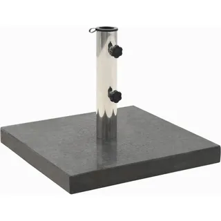 Möbel Sonnenschirmständer Granit 28,5 kg Quadratisch Schwarz - Sonnenschirmständer 45065 - Schwarz