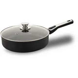 Genius Cerafit 24690 Plasma Hochrandpfanne 26 cm mit Glasdeckel