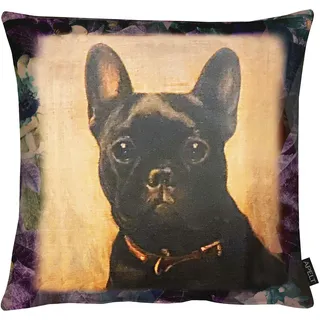 Dekokissen APELT "Harry", grau (anthrazit), B:45cm L:45cm, Obermaterial: 100% Polyester. Füllung: 100% Polyester, Dekokissen_Sitzkissen_Kissenhüllen, Dekokissen