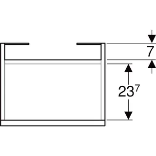 Geberit Renova Plan Unterschrank für Handwaschbecken 50 cm